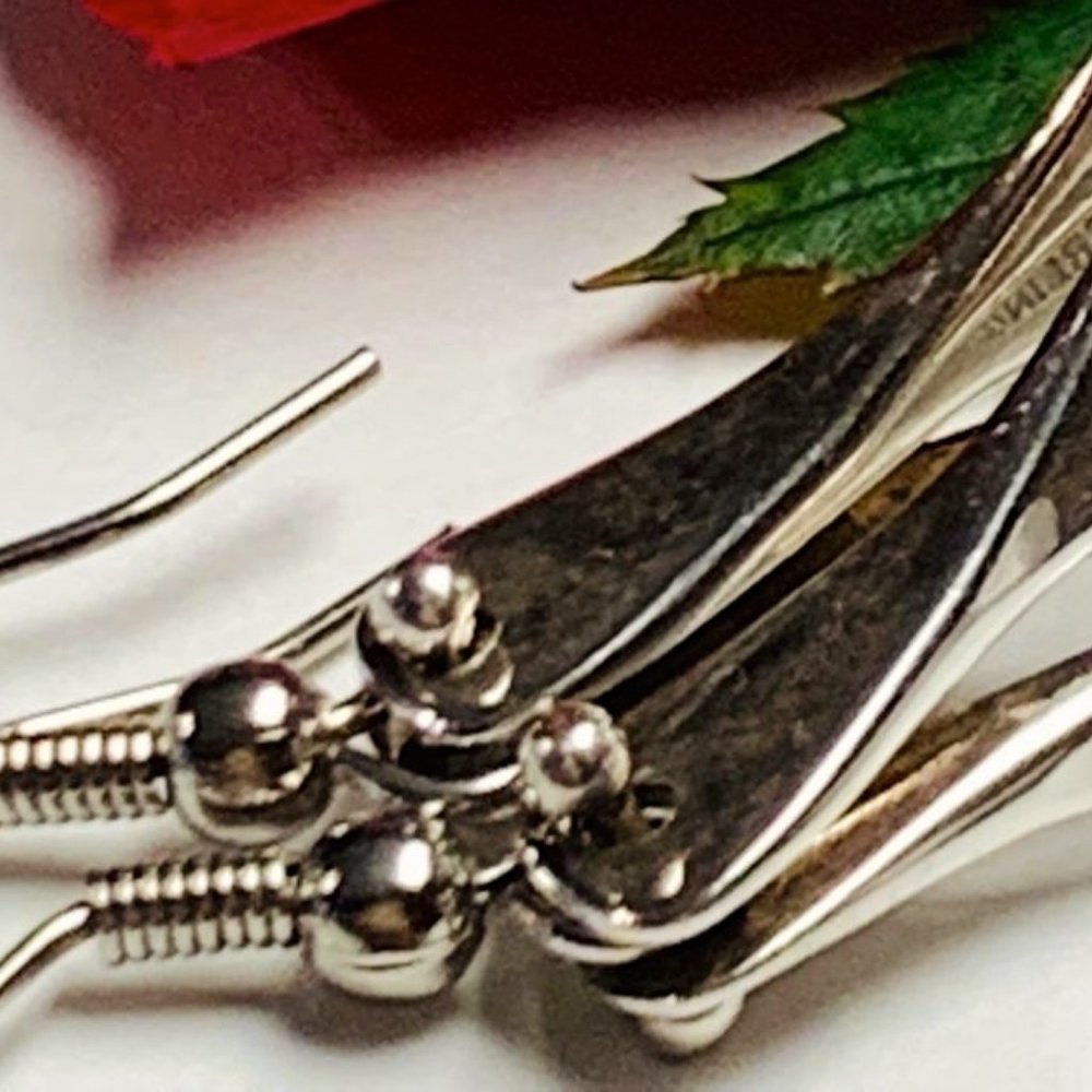 925 Ster. AMD Articulated Earrings - Taxco, México - Picture 5 of 8